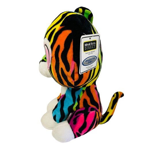 Ideal Toys Direct Rainbow Zebra Plush Stuffed Animal Polyester Fibers Ages 3 and - Picture 3 of 8